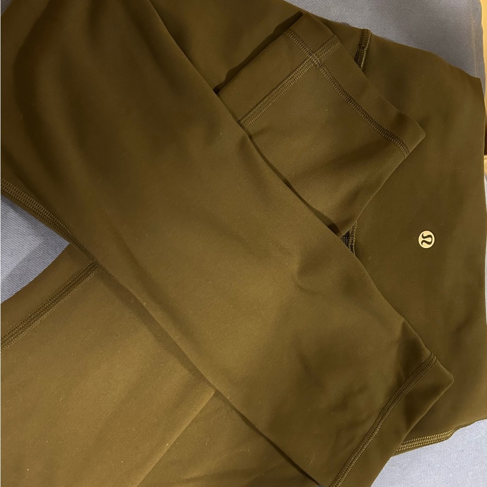 Lululemon Athletica Olive Green Leggings